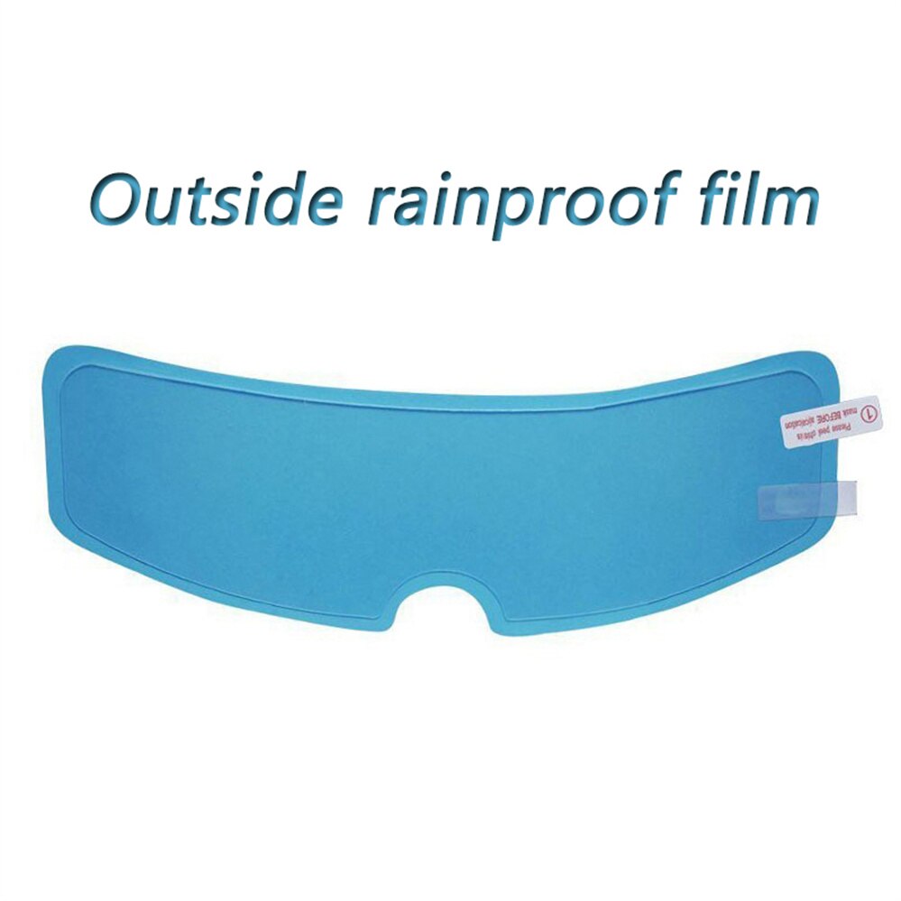Película antivaho Universal para casco de motocicleta, película adhesiva de recubrimiento Nano duradero, accesorios para casco: rainproof film 1
