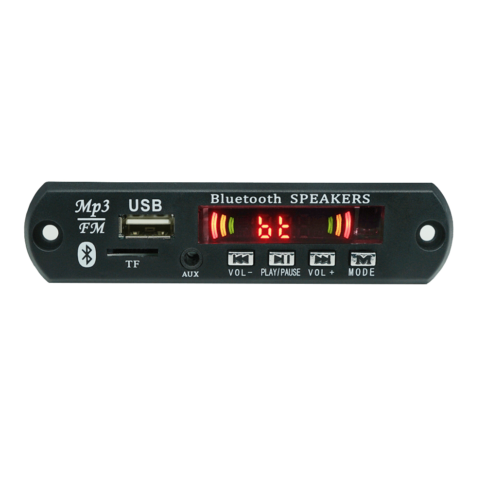 Wireless 2*3W Wireless Handsfree 12v Bluetooth 5.0 MP3 Decoding Board Module Car USB MP3 Player TF Card Slot USB FM