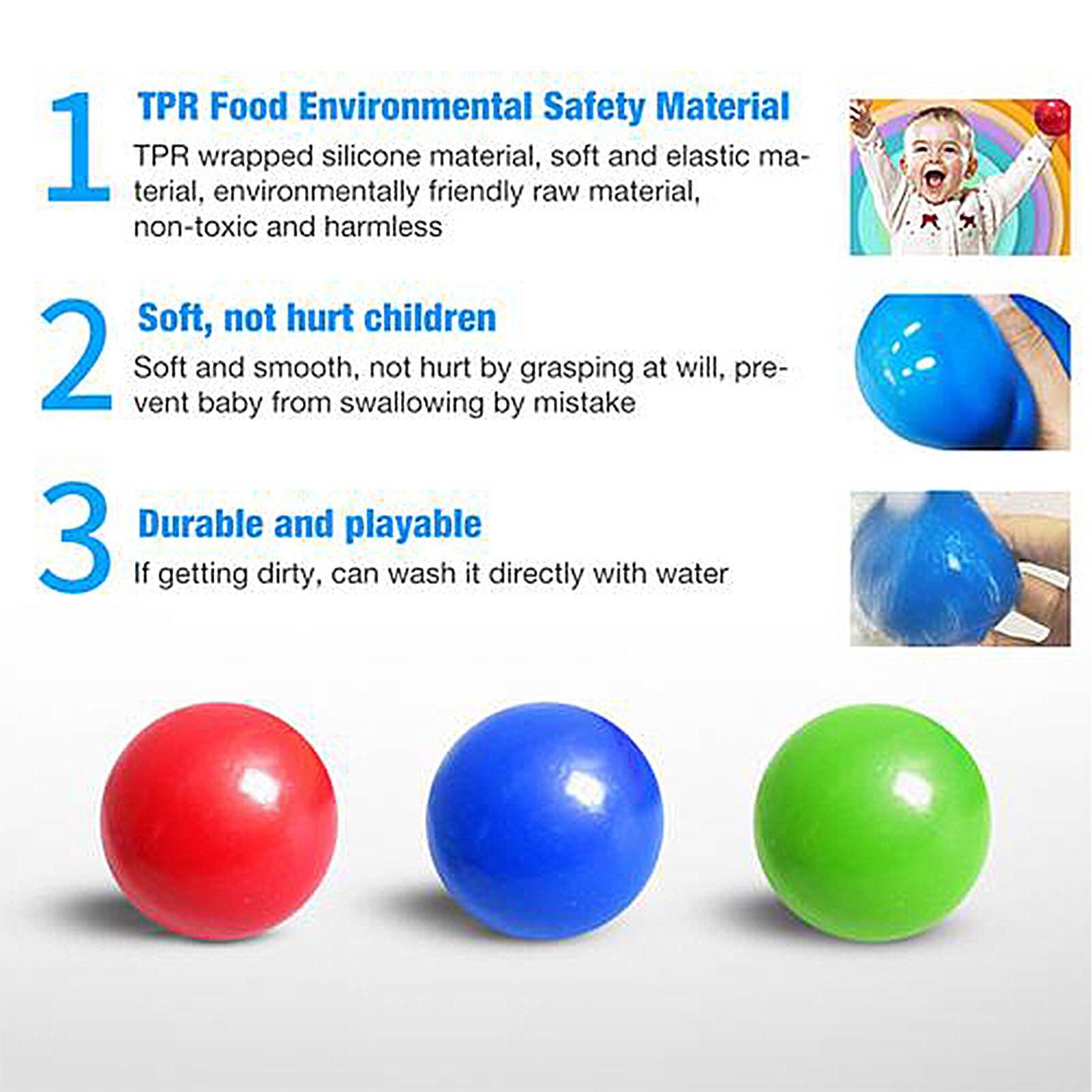 Decompress Squishy Vent Ball Stress Ball Squeeze Relax Jelly Beads Colourful Toy Hand Anti-stress Relief Pressure Ball