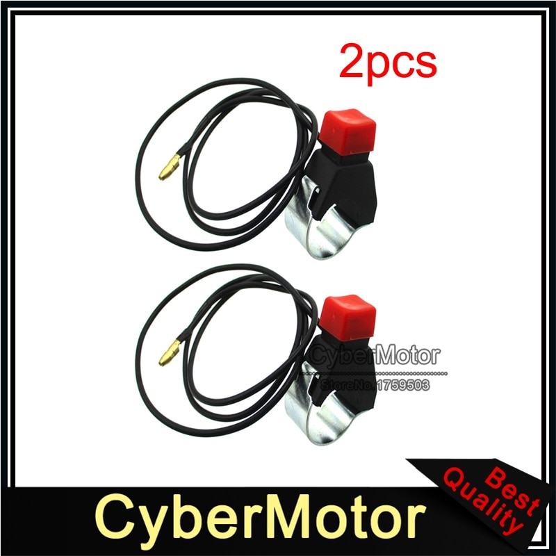 2x tændings kill stop kontakt til 2 takt 47cc 49cc mini cag moto dirt pocket bike atv quad