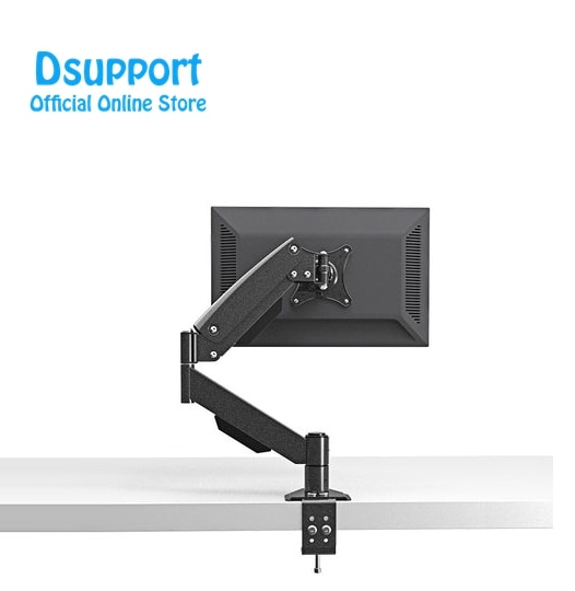 Ressort à gaz robuste plein mouvement 13 "-27" LCD support de moniteur LED bras moniteur de bureau support de montage Max. chargement 10kgs