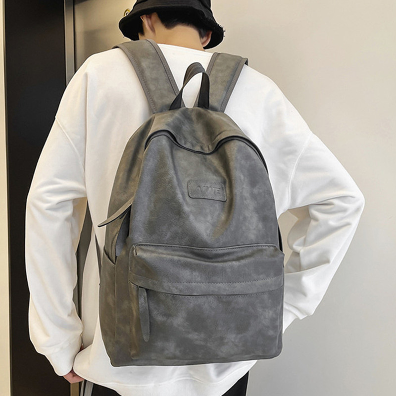 Frauen Mann Rucksack PU Leder männer Rucksäcke Mädchen Luxus Rucksack Laptop Tasche Große Kapazität Reisetasche: Blau