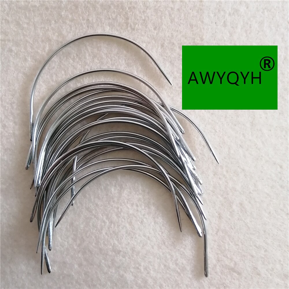 25 pieces C Shape Curved Needles Wig making crochet braids ventilating Hair weaving needle