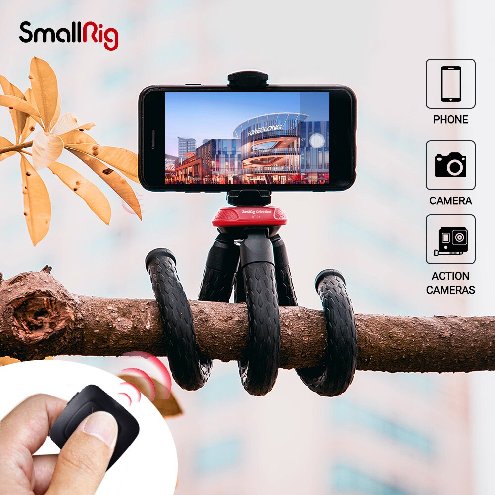 SmallRig Octopod Tripod Selection Portable Flexible for IPhone 13 Pro Mini Camera Tripod Phone Holder Clip Stand DT-01 3255