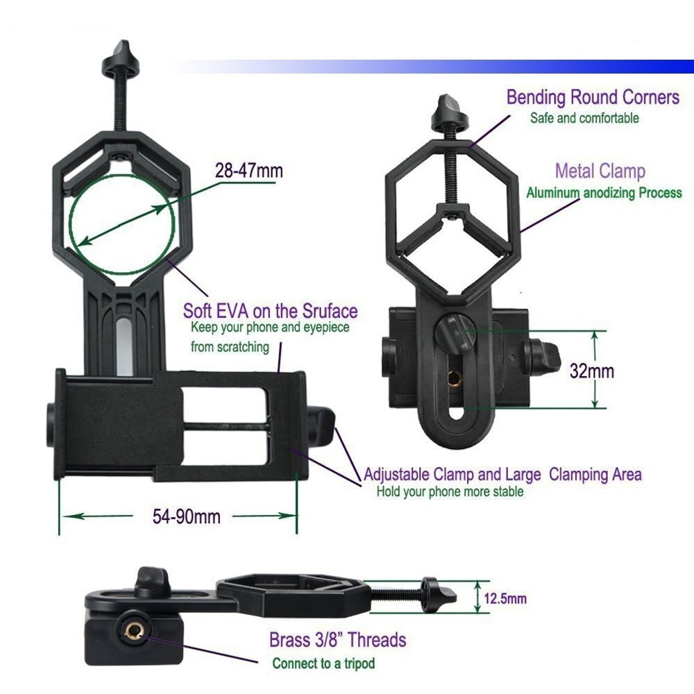 Wremava Mikroskop teleskop-kameraobjektiv praktisch fotografie Stehen Adapter Für iPhone Samsung xiaomi befestigen handyhalter