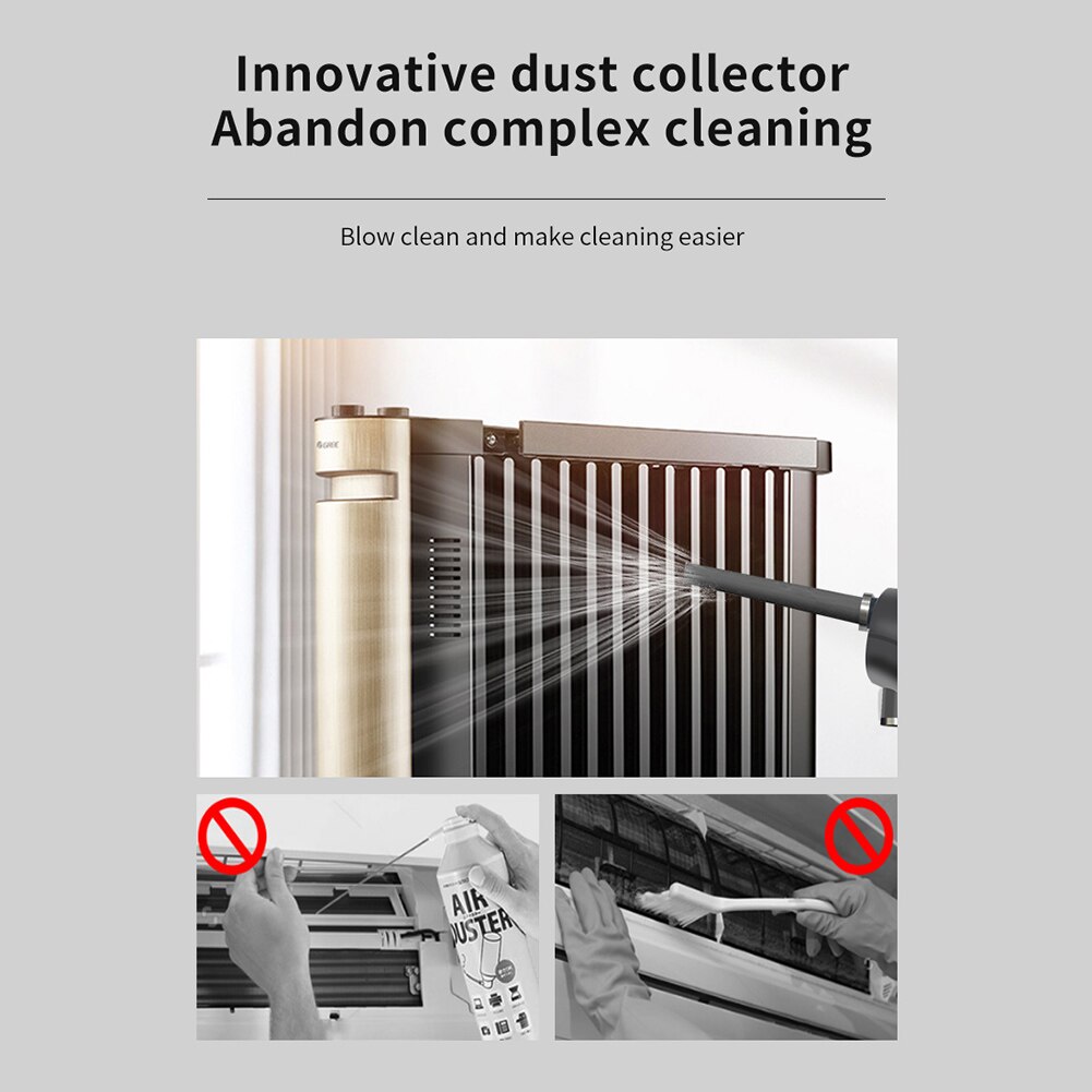 Compressed Air Can for Computers Electric Air Blower Computer Cleaning Cordless Air Dust Cleaner for PC Keyboard Crumbs Car