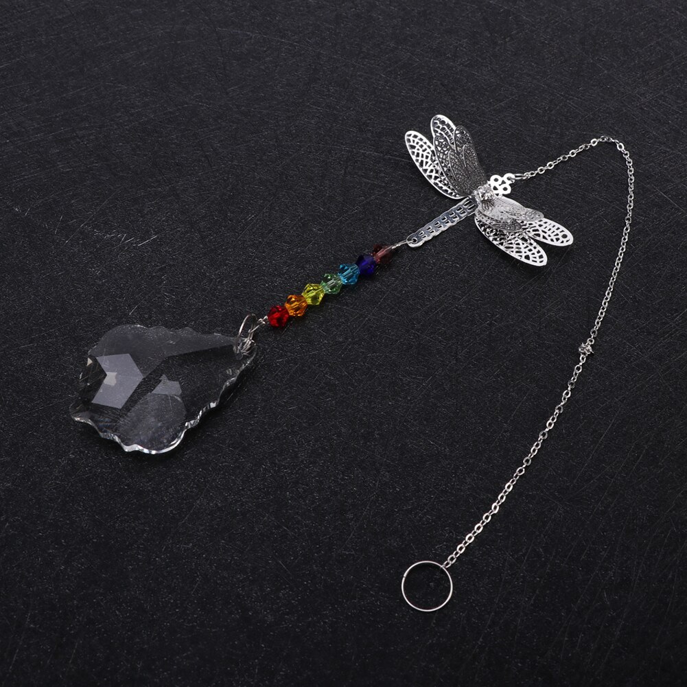 Crystal Dragonfly Suncatcher – Prism Rainbow Maker For