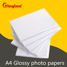 20pcs/lot A4 photo paper 180g/200g/230g waterproof glossy photographic papers for home inkjet photo printer