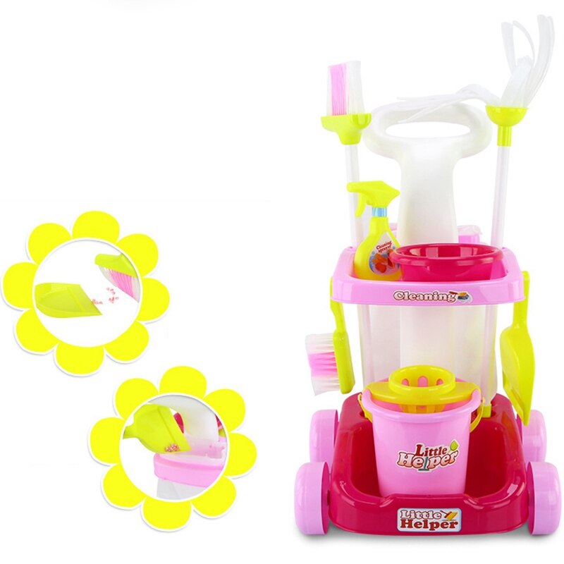 Kids Cleaning Set Voor Peuters Little Helper Fantasiespel Kinderen Speelgoed Schoonmaakproducten Set Housekeeping Speelgoed Play Set
