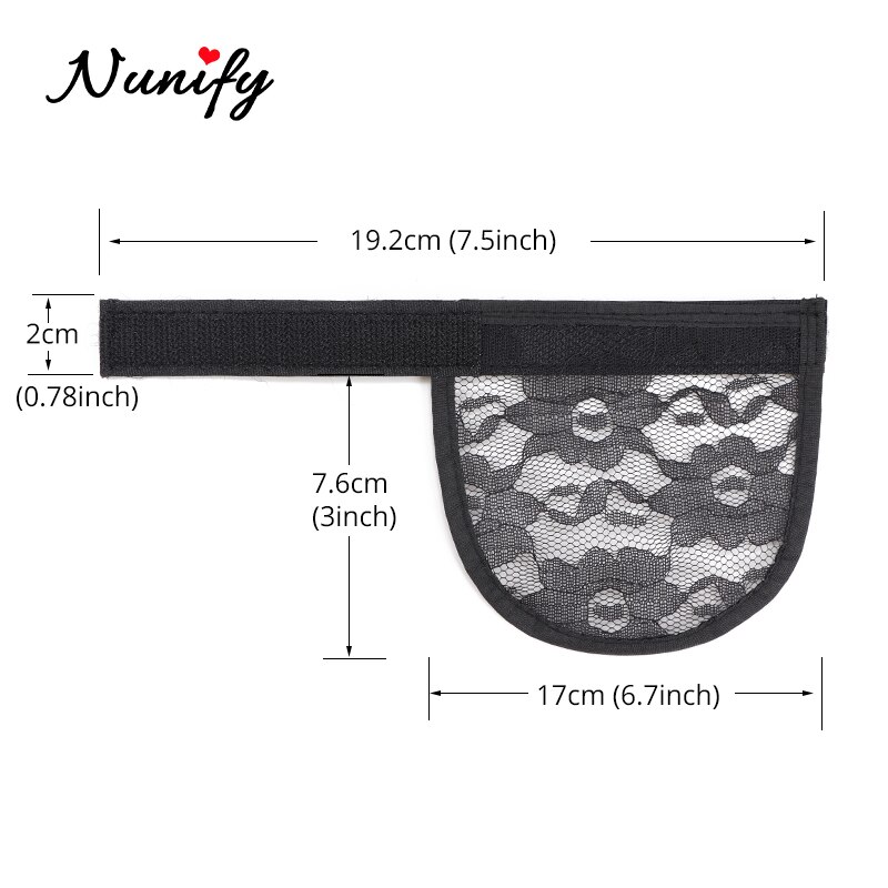 Nunify-coletas negras y Beige para hacer coletas, accesorios para Pontail, Red para el cabello Diy, para hacer coletas, gorros para peluca Afro