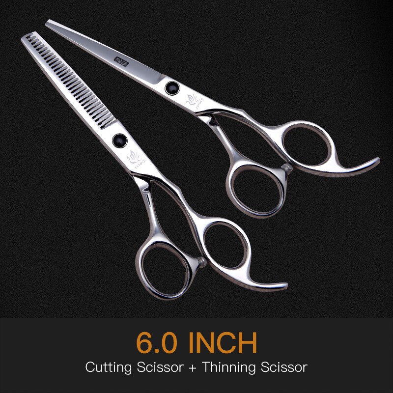 Fenice 6 inch Hair Cutting Thinning Scissors Set Hairdressing Shears Children's Family Combination Tools Set: scissors set