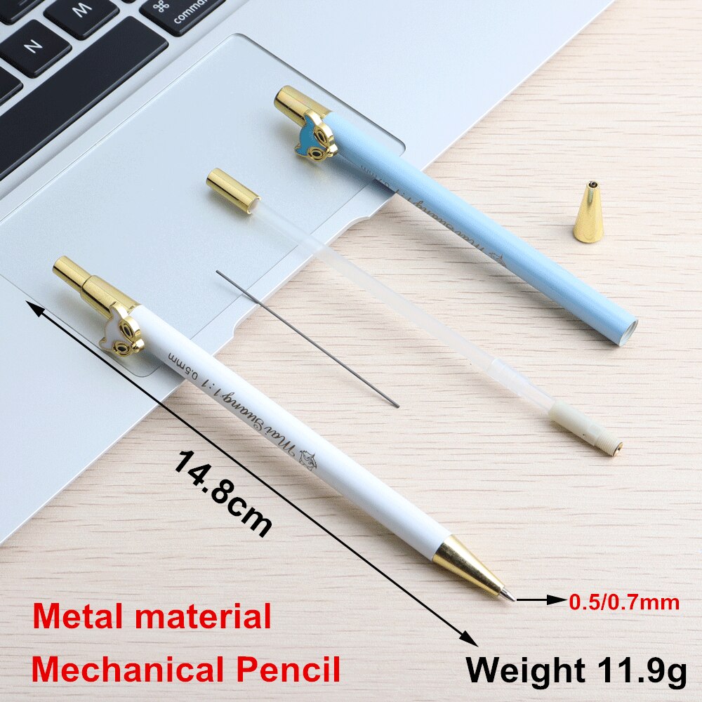 1PCS Metal Pencils Animal Mechanical Pencil Automatic Cute Pencil For Student Or Children