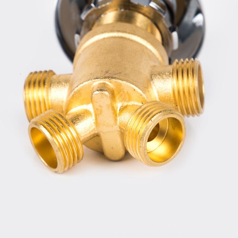 Solid messing krom finish badekar &amp; kaldtvannsreguleringsventil kran badekar dusjbatteri badekar 3 stk sett bryterventiler