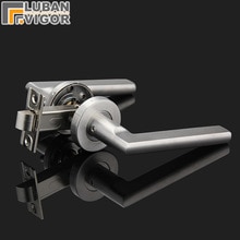 stainless steel 304, Bathroom door handle lock,Without key,Single tongue,Aisle/fire doors, durable,Door hardware