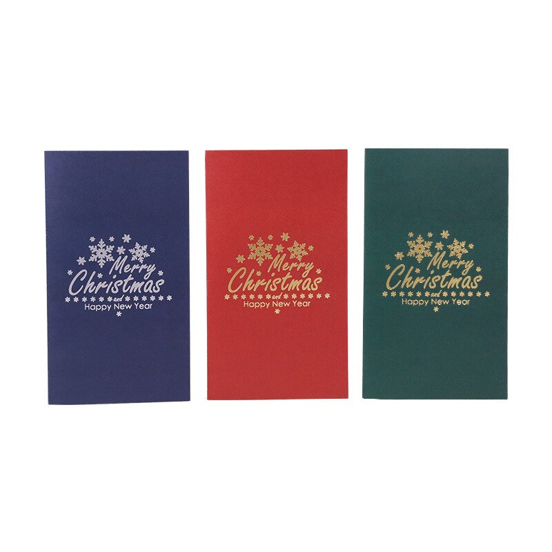 3D Pop Up Christmas Cards Handmade Merry Xmas Greeting Cards with Envelope Santa Carries Presents Paper Card for Xmas