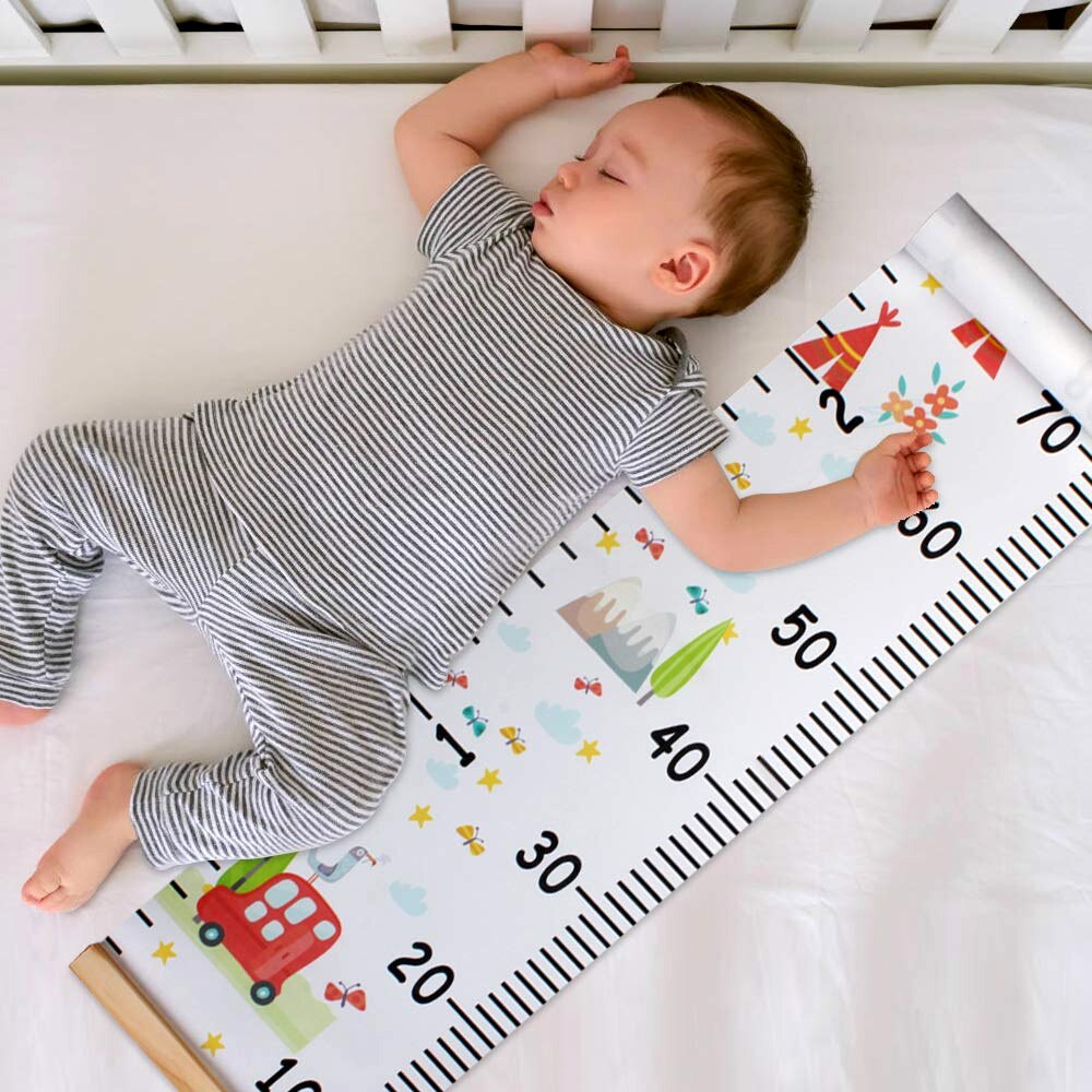 Cartoon Children Height Ruler Wall Hanging Cartoon Pattern Height Measure Ruler For Kids Growth Chart Table Home Wall Sticker