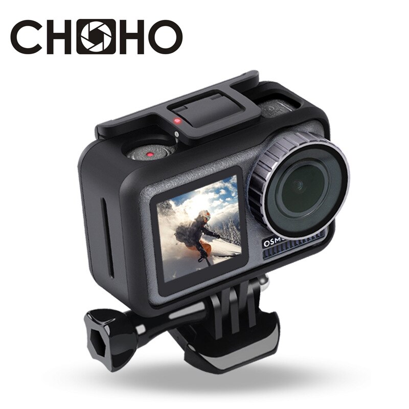 Camera Case Behuizing Frame Beschermhoes Aee Connector + Lone Schroef + Base Mount Voor Dji Osmo Action Accessoires