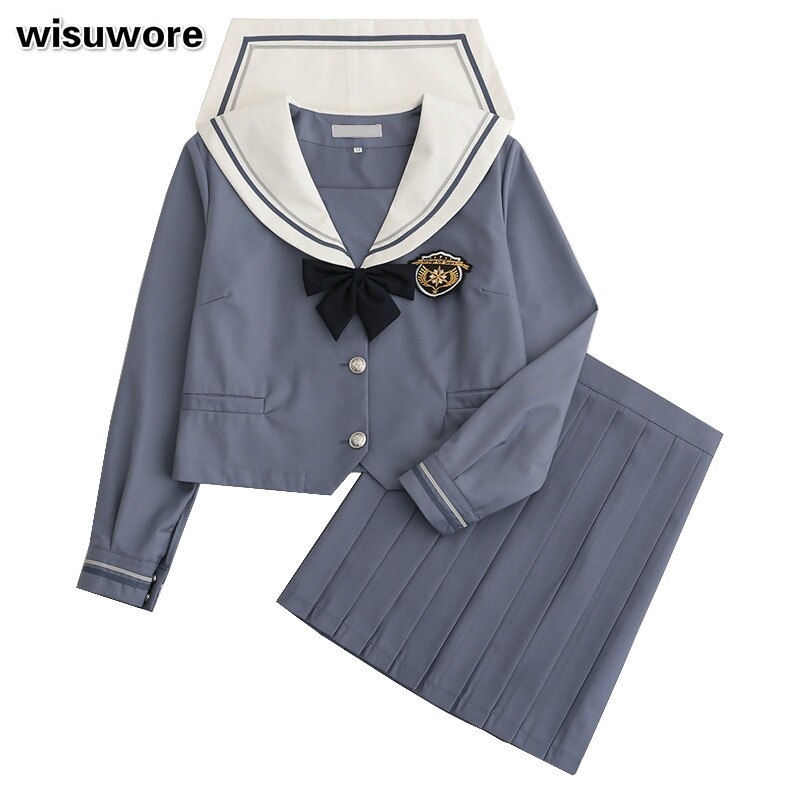 Jk Student Uniform Japanese School Girl Outfit The Embroidery JK Uniform Female Student Full Sets Korean Uniform