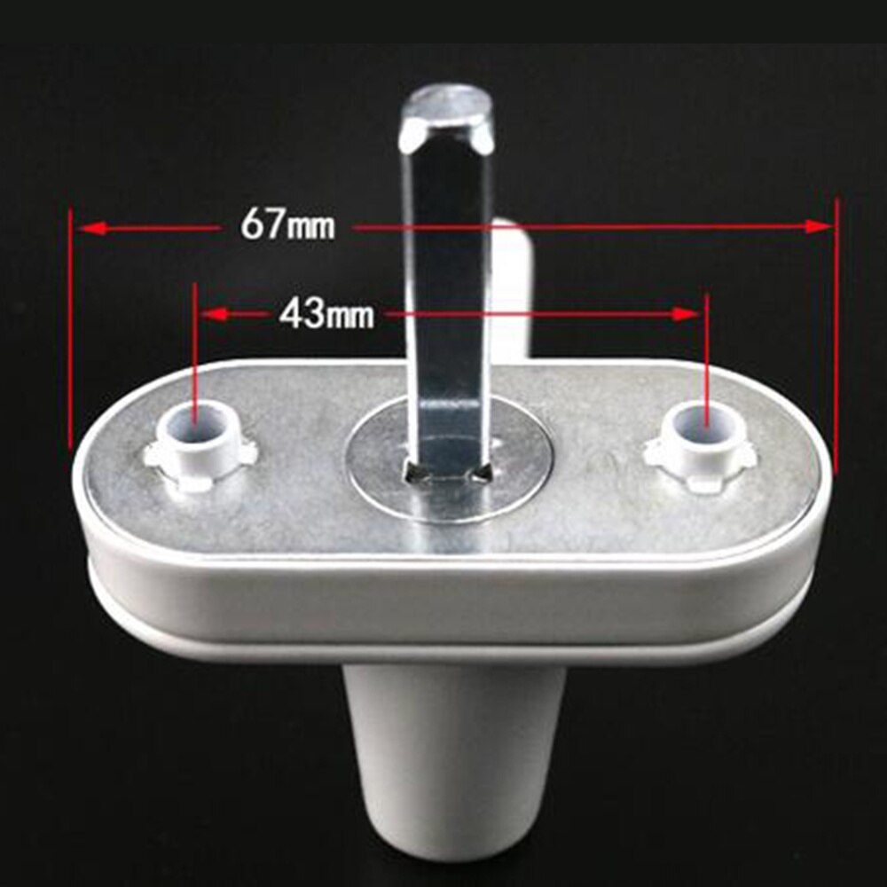 Inside Interior Inner Window Handle Crank Aluminum Window Handle Child Safety Window Locking (White)