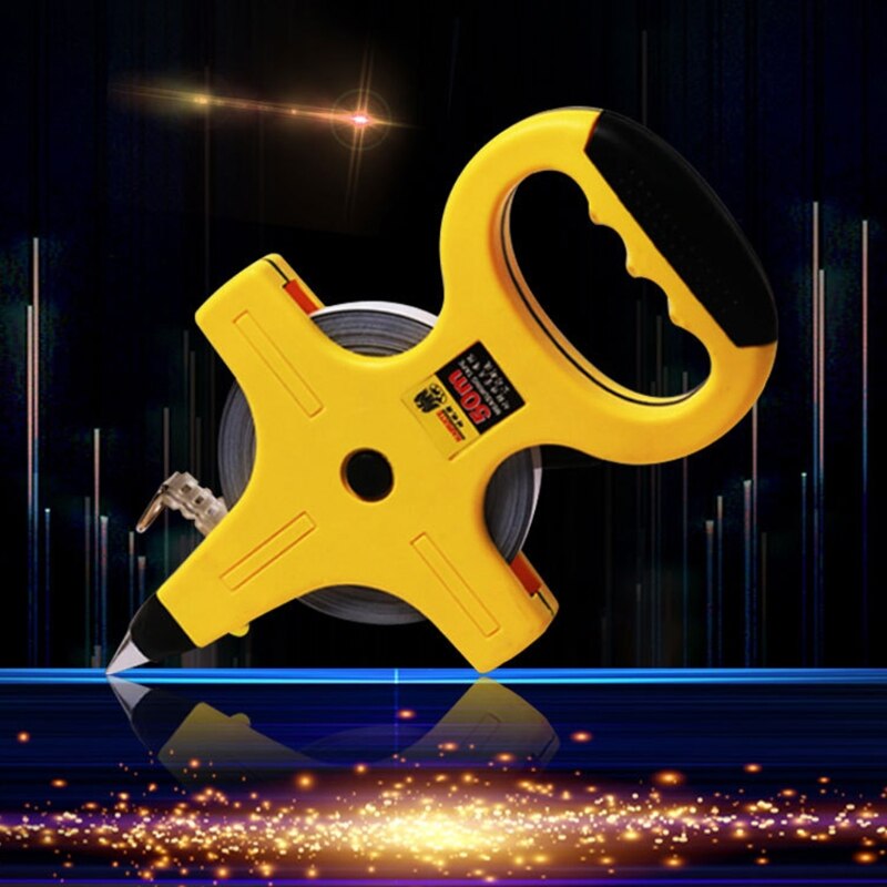 Measuring Tape Tape Measure Plastic Yellow With Ergonomic Handle Metric Clear Scale Measuring Tool 30/50 Meters