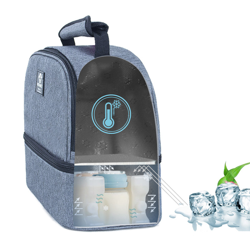 Milk storage bag Fresh Keeping double layer lunch bag mummy bag waterproof bag Outdoor Cooler Backpack Baby Food Insulation Bag