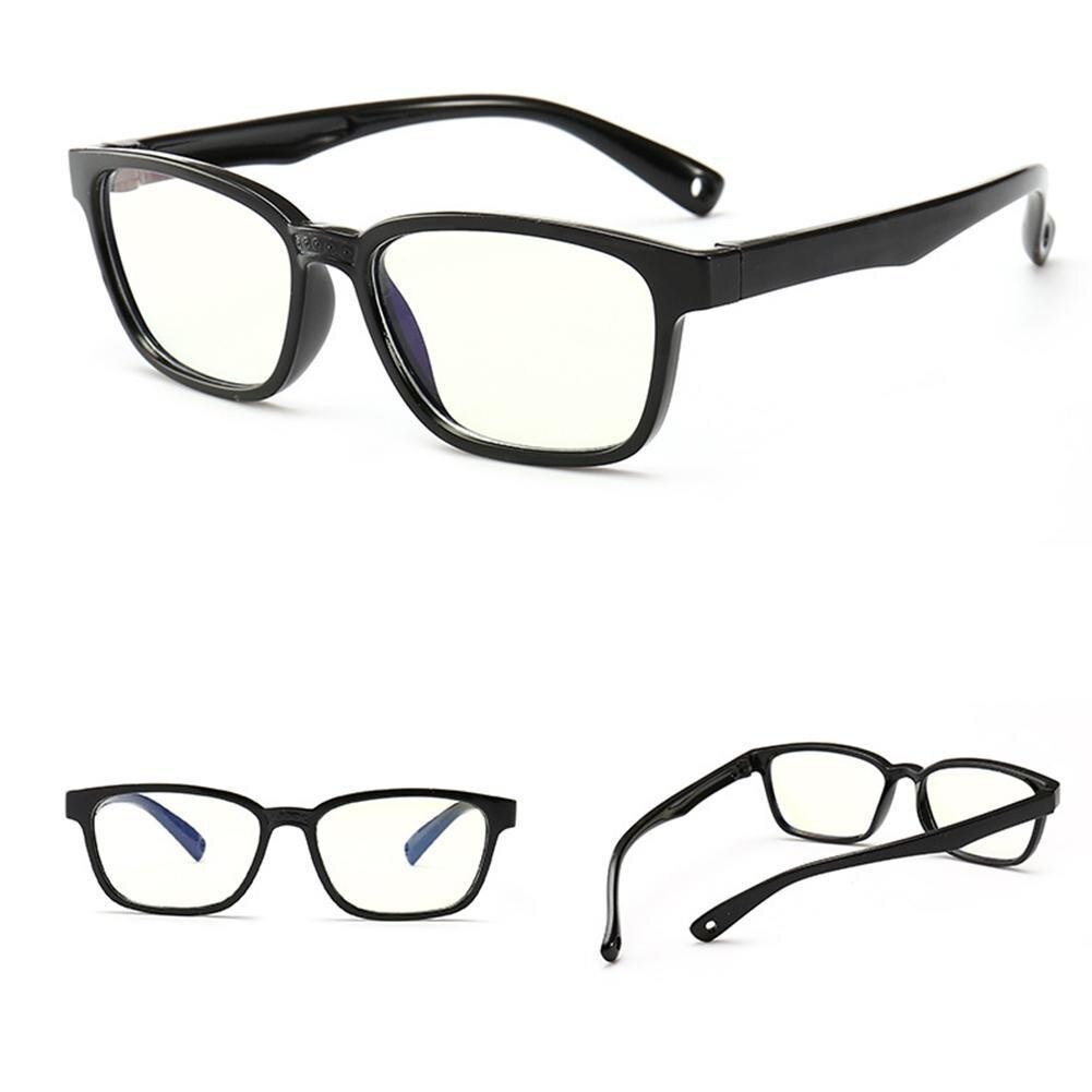 Square Blue Light Kids Glasses Optical Frame Children Girls Blocking Transparent Eyeglasses Boy Frames Anti Reflective Comp D7E2
