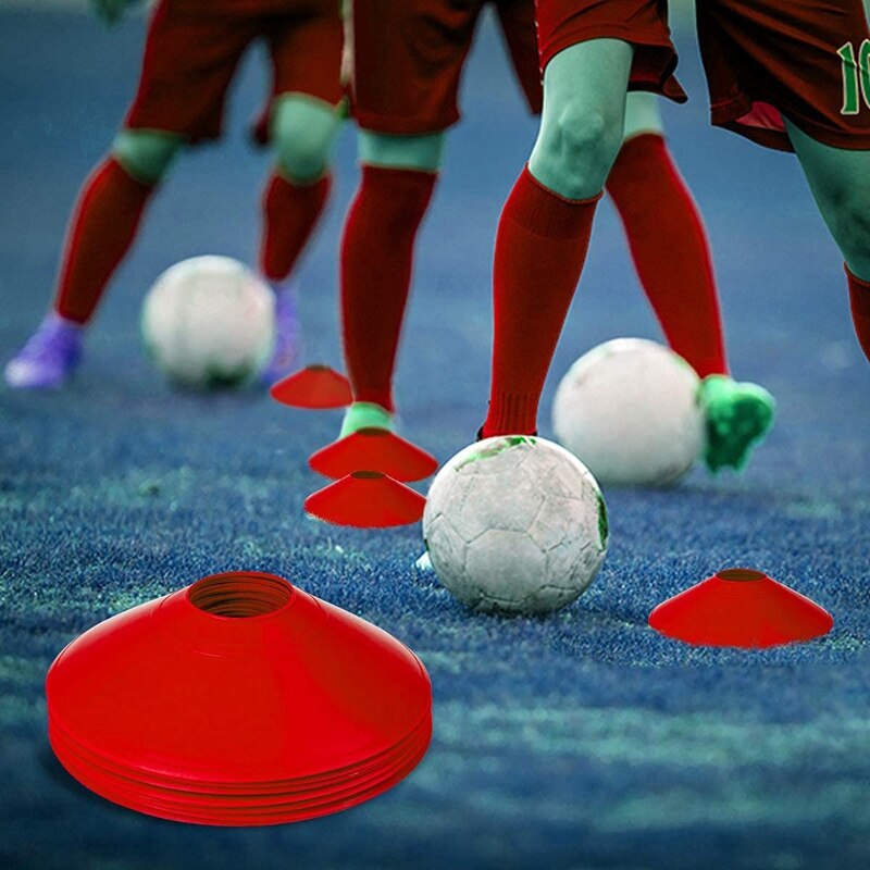Stożki piłkarskie sprzęt treningowy stożki treningowe zwinność stożki piłkarskie na trening piłki nożnej dla dzieci sportowe markery stożkowe