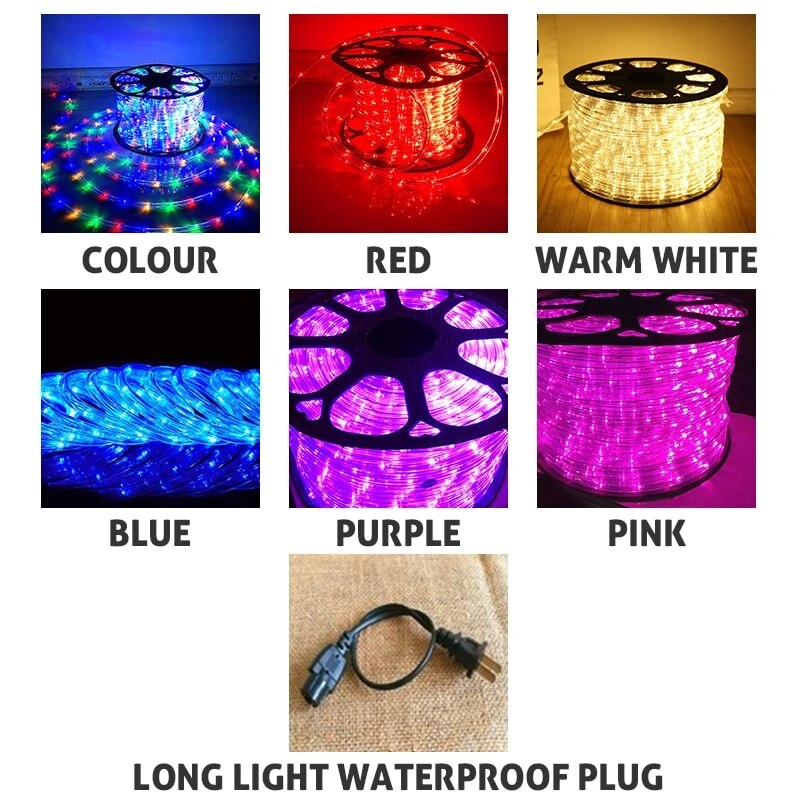 10 Meters Colorful Outdoor Waterproof Light: Blue