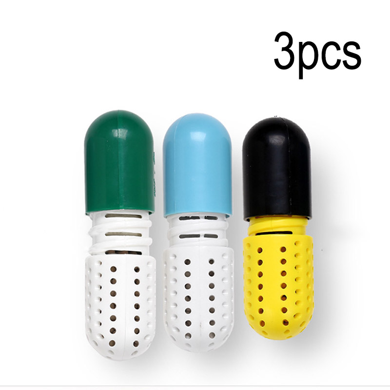 3Pcs Capsule Vorm Deodorant Droogmiddel Absorber Schoen Deodorant Luchtzuiverende Fq-Ing