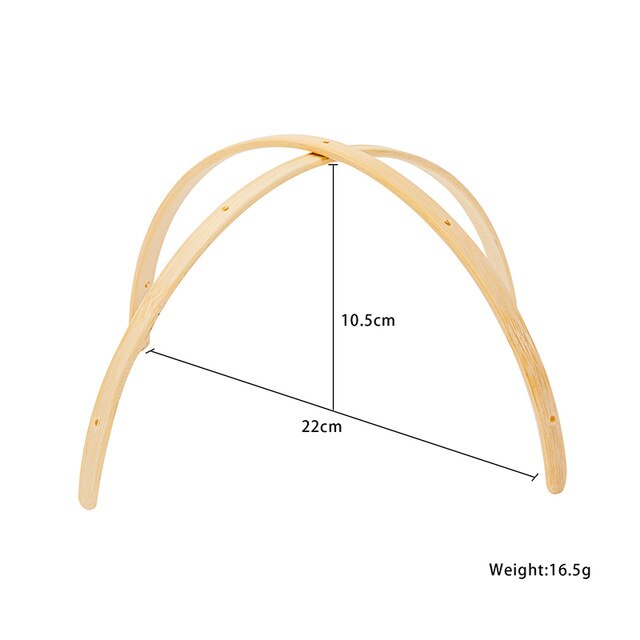 Colgador móvil de madera para cuna de bebé, marco de madera para cuna, manualidades, juguetes hechos a mano, soporte móvil para recién nacido, 1 Juego: 3