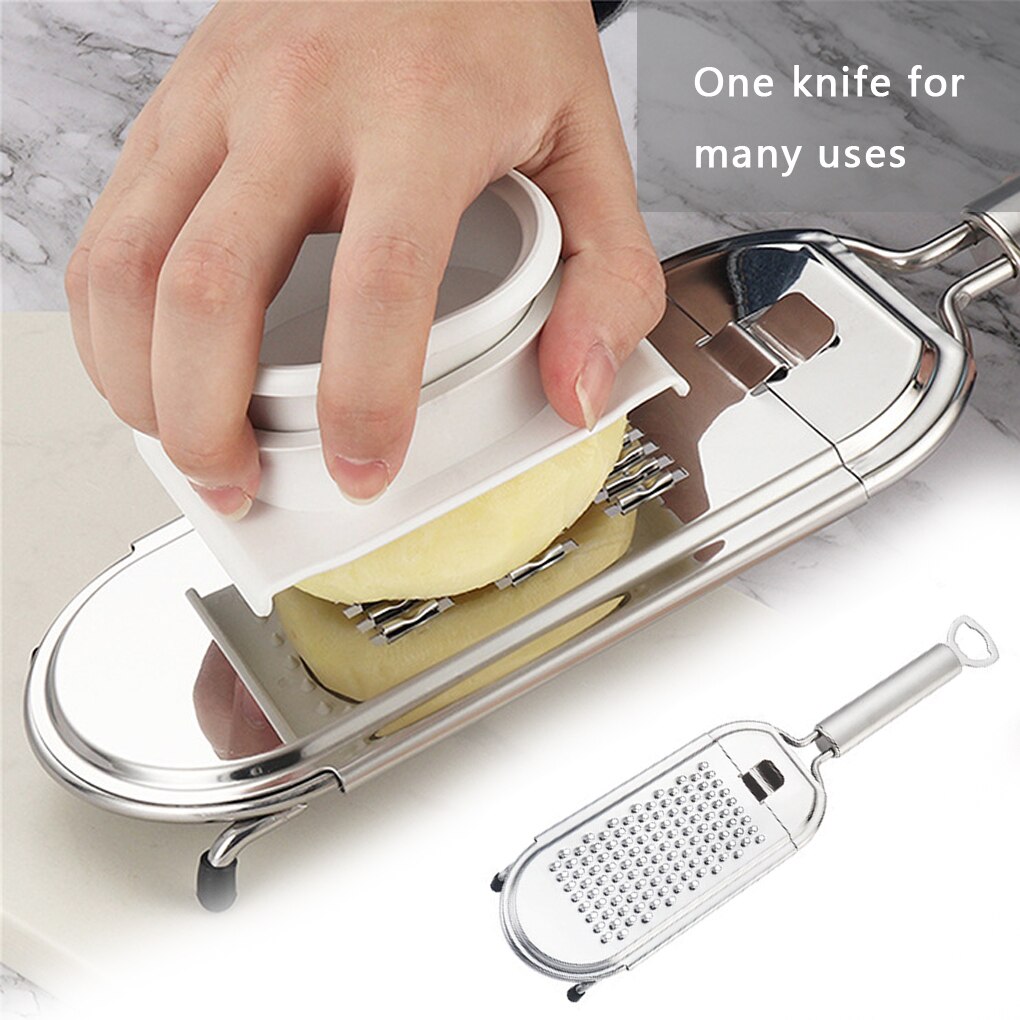 Handmatig draagbare groentesnijder keuken roestvrij staal fruit groente rasp kaas zester keuken fruit groenten gadget