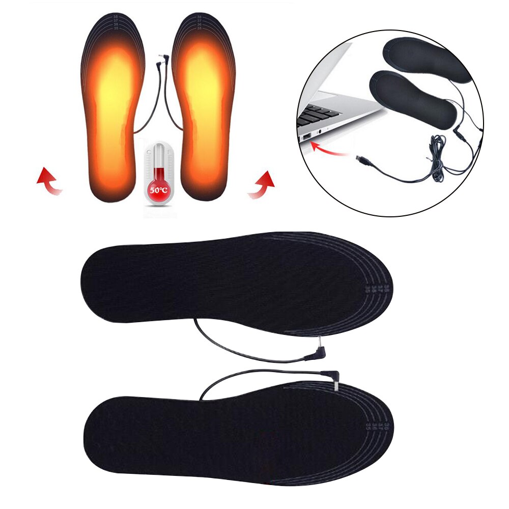 Tee itse leikattavat lämmitetyt kengät pohjalliset usb sähköinen talvi jalkojen lämmitin vapaa koko sukkalämmitin pohjalliset miehille naiset poika tyttö 3