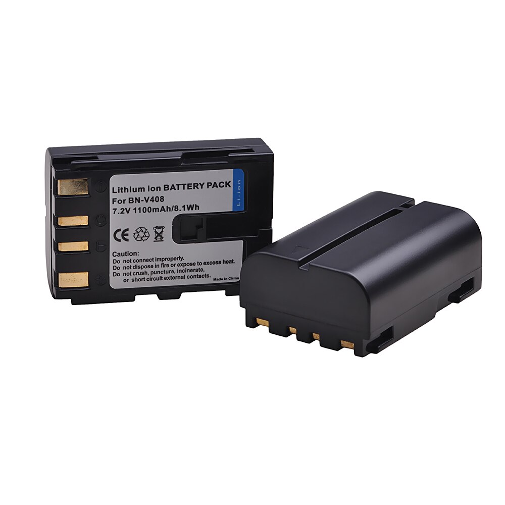2-Pack 1100mAh BN-V408U BNV408U BN-V408 BNV408 Battery for JVC GR D20 D200 D200US D201 D20E D20EG D21EK D22 D220 D23 Camcorder: 2 battery