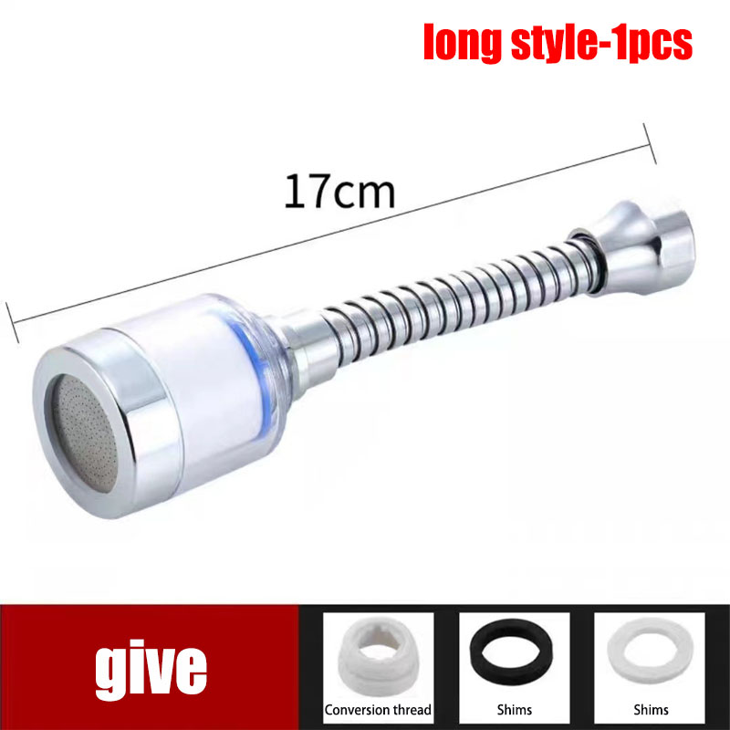 Kraan Douchekop Waterzuiveraar Meerdere Filter Nozzle Keuken Universeel Kraanwater Filter Splash Proof Head Verlenging Apparaat: Light Grey
