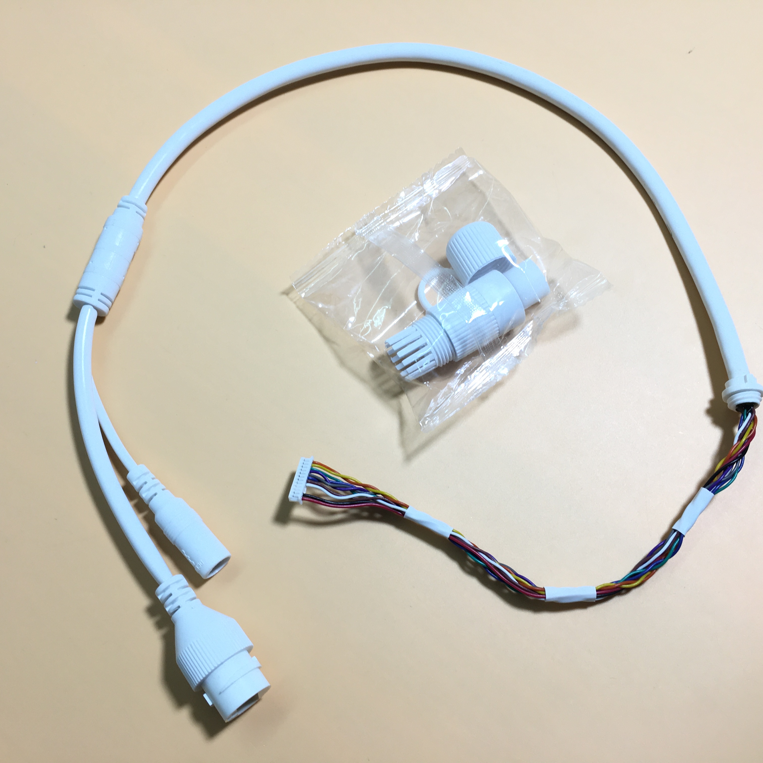 Ethernet Lan Cable PoE RJ45 Network Cable 12 Pin 10 core For hikvision ip camera