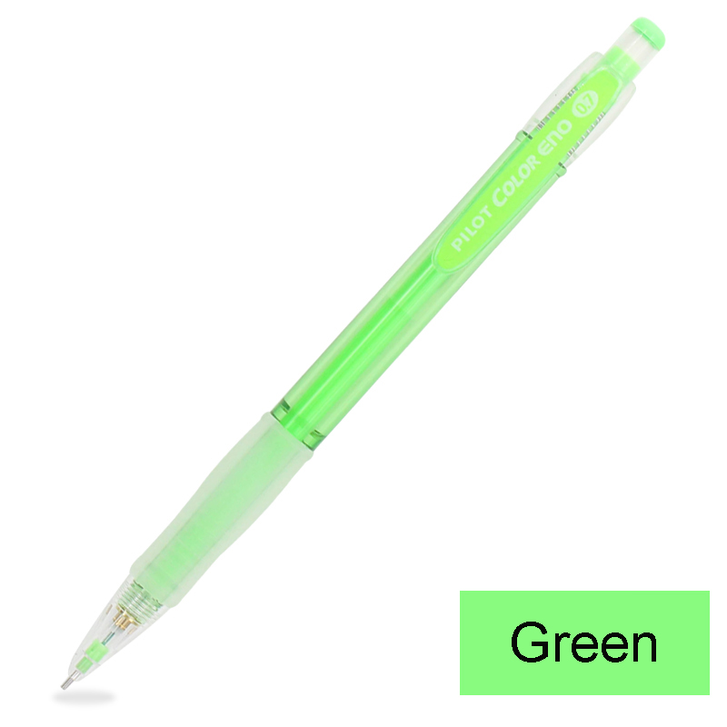 Pilot COLOR ENO Mechanical Pencil 0.7mm 8 Colors Writing Drawing Sketching Pencils Japanese School Supplies HCR-197: Green
