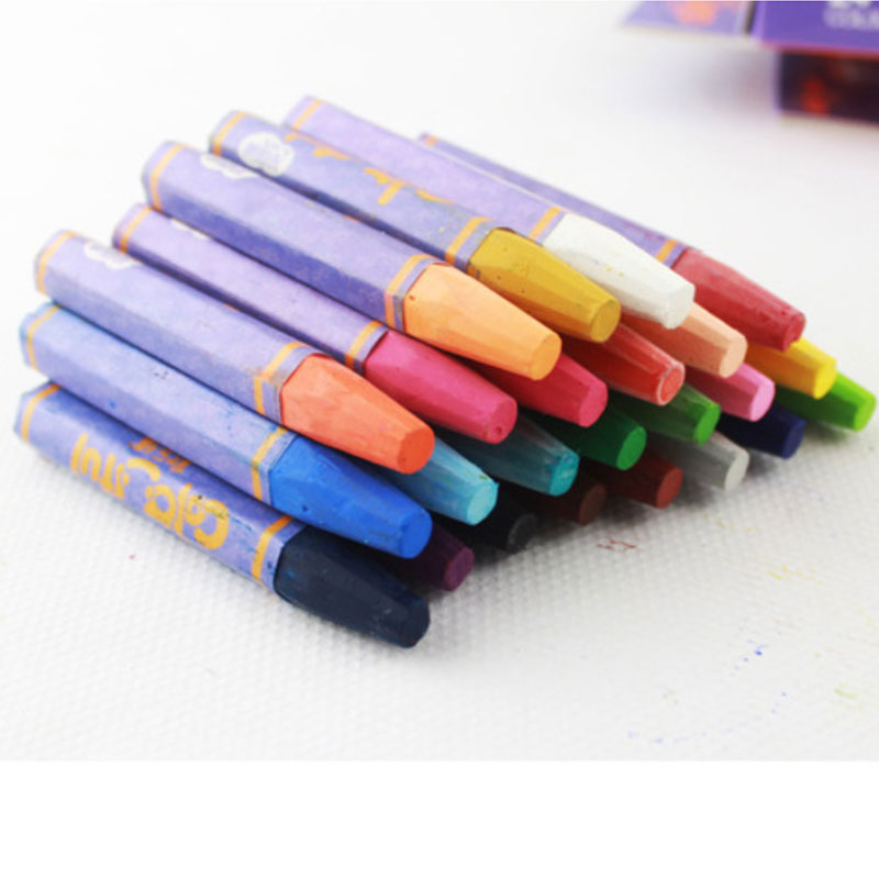 12 Color Crayons Children Graffiti Artist Painting Oil Pastels Student Kids School Drawing Sketch Art Supplies Stationery Pencil