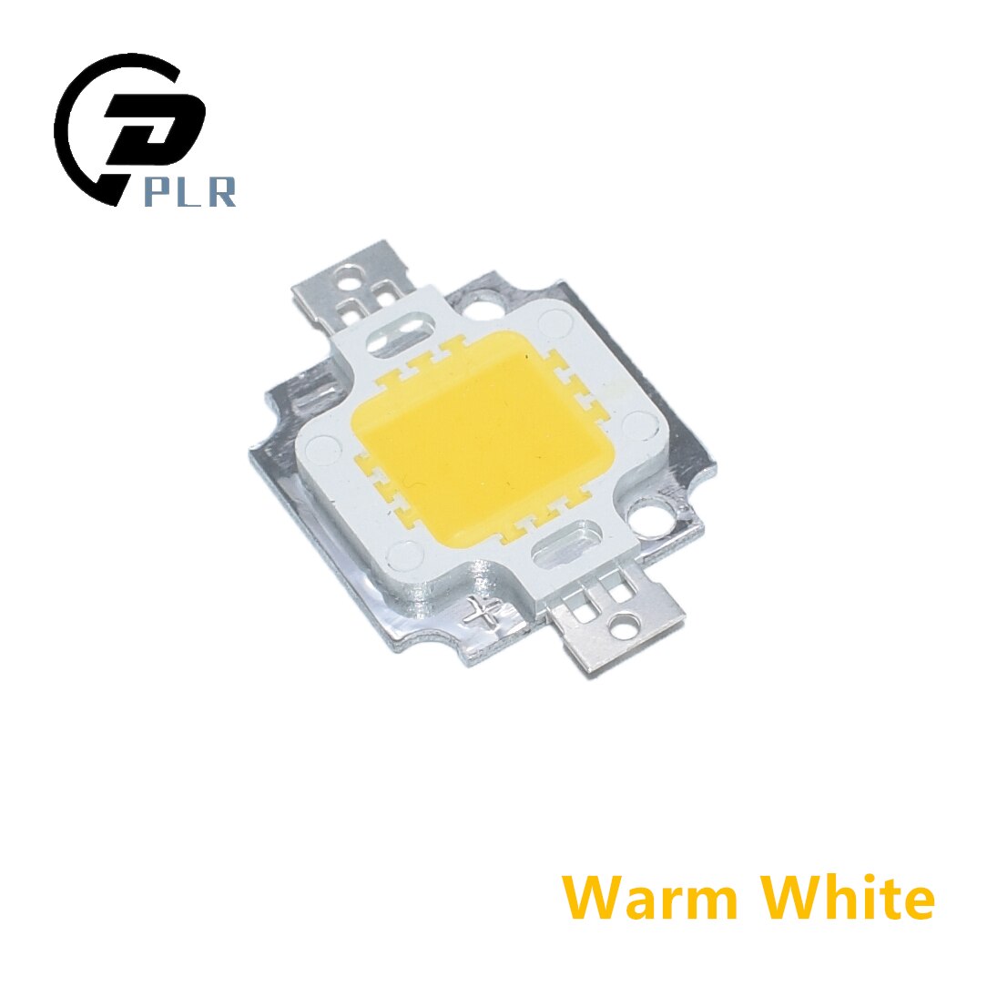 10 kpl 12v-15v 10w tehokasta integroitua led-lamppusirua smd-polttimo valonheittimen kohdevalaistukseen valkoinen/lämmin valkoinen/punainen/vihreä/sininen/keltainen