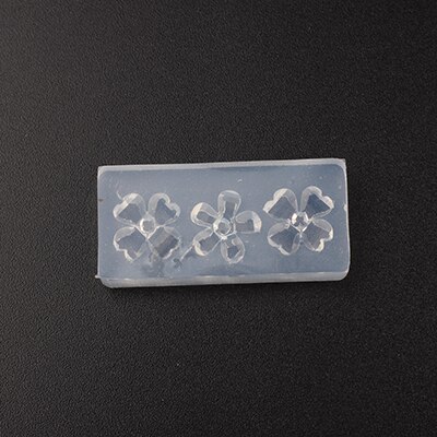 Moule en résine de Silicone pour bijoux, 1 pièce, UV, liquide, 3D, roses, fleurs, breloques, pour bricolage, Nail Art: 1