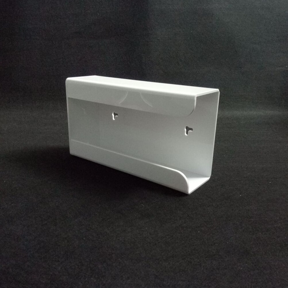 Useful Disposable Gloves Storage Box Transparent Wall Mounted Dispenser Organizer Case Precise Plexiglass Storage Box (White)