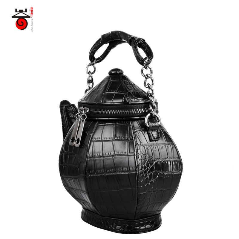 kettle Messenger bag Unisex Hard Cool Personality Satchel Korean Female Male Single Shoulder Handbag Bag Teapot bag