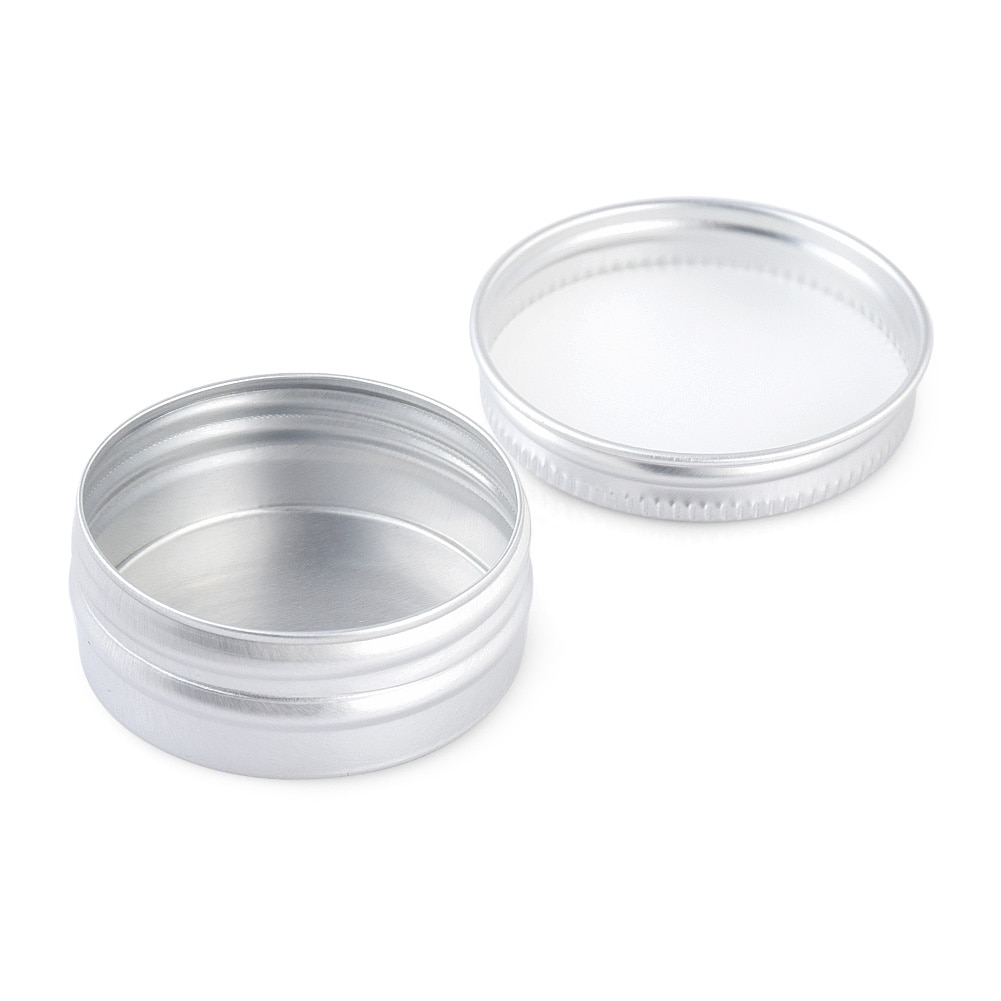 10pcs 10g Refillable Container Aluminium Nail Art Cosmetic Pots Box Cream Storage Jar Tin Empty Round Can with Screw Inexpensive