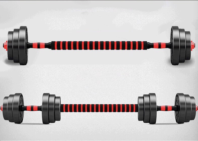 40kg Weightlifting suit foam dumbbells adjustable dual-purpose barbell men's arm muscle exercise equipment full weight dumbbell
