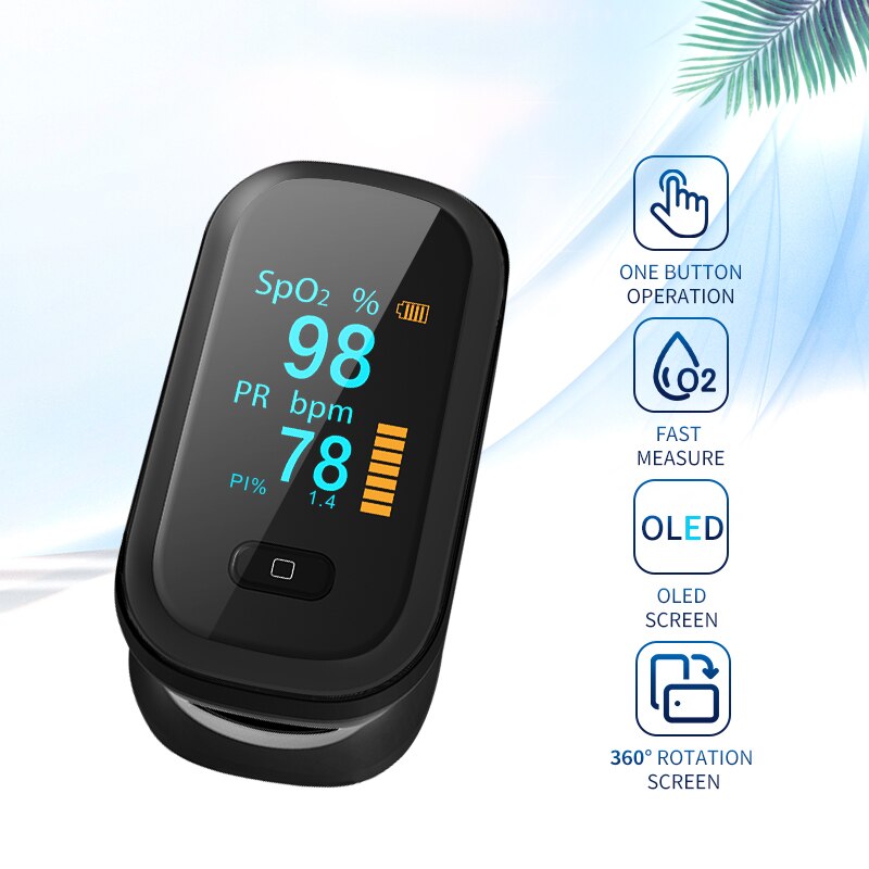 Pulsoximeter Tragbare Finger Oximeter Blut Sauerstoff Sättigung Meter OLED Fingertip SPO2 PR Monitor Oximetro De Dedo