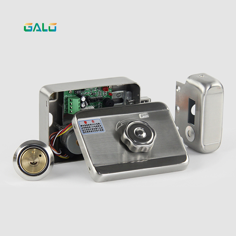 electronic lock diy kit with DC-12V plug for home door outdoor gate Access Control Video Intercom System