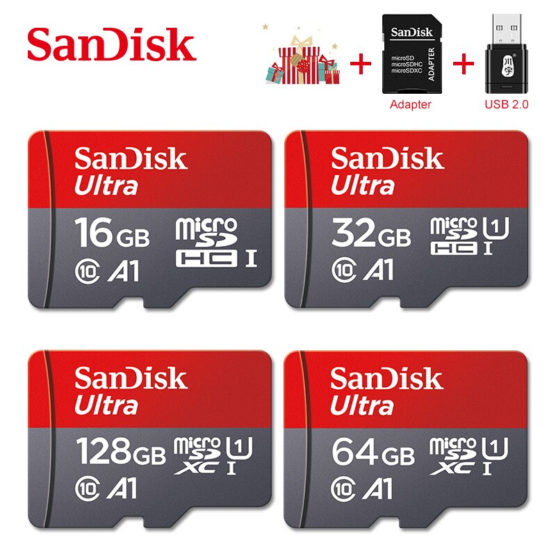 SanDisk karta Micro SD karta pamięci Class10 TF karta 16gb 32gb 64gb 128gb do 100 Mb/s Uitra C10 cartao de memoria dla samrtphone