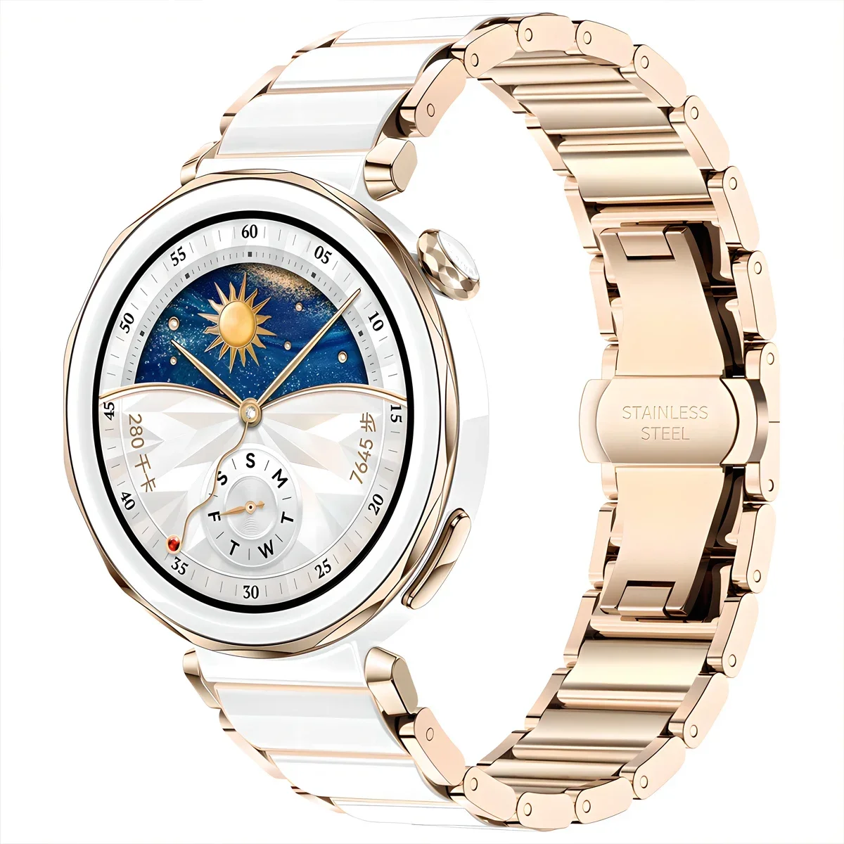 18mm Luxury Ceramic Strap for Huawei Watch 5 GT5 Pro 42mm Butterfly Buckle Wristband For Huawei GT5 GT4 41mm Band