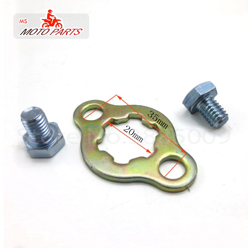 Fremre motorhjul 520# 10t tenner 20mm til 520 kjetting med holdeplate oppbevaring motorsykkel skitt sykkel atv deler