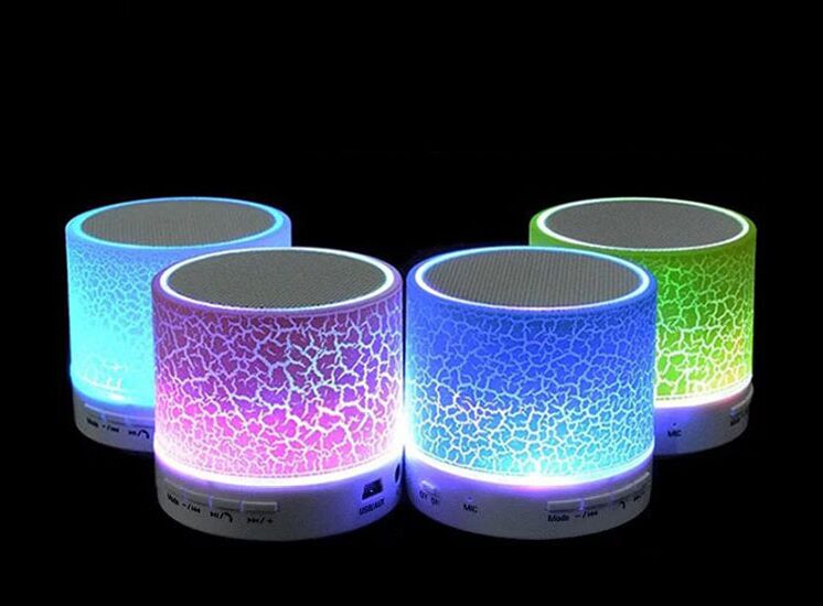 Led Draagbare Mini Bluetooth Speakers Draadloze Handsfree Luidspreker Met Tf Usb Fm Microfoon Blutooth Muziek Voor Mobiele Telefoon Iphone 6 7 S