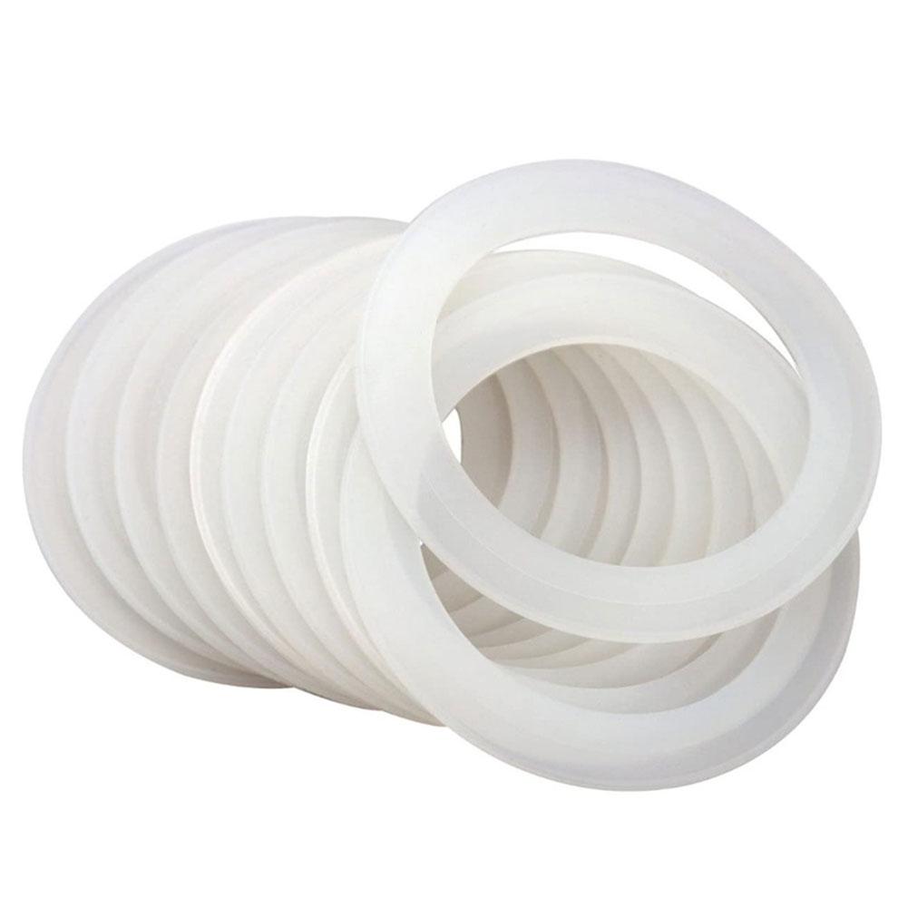 10/20pcs Silicone Leak Proof Sealing Rings Gasket For Mason Jar Lids Reusable Airtight O Rings Elasticity Washer Gasket